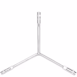 Clé y-pipe 8 x 9 x 10 mm, hexagonal, en acier 40cr, chromé, anticorrosion