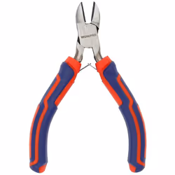 Pince Miniature Diagonale Workpro Cr-V. Matériel Cr-V. Timbre Forgé. Avec Revêtement Poli. Poignée Confortable En Trois Matér ...