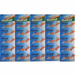 Lot de 50 piles EUNICELL AG1- G1 LR60 LR621 Sr621 W 364
