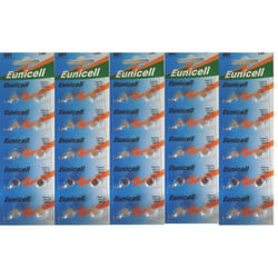 Lot de 50 piles EUNICELL AG1- G1 LR60 LR621 Sr621 W 364