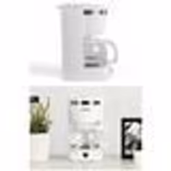 Cafetière Électrique - Haute Qualité - 800W - 10-12 Tasses - Blanche - Arrêt Automatique