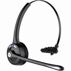 Casque Bluetooth Professionnel M6 - Noir - Kit mains libres - Connexion Multi-Point - 13H Appel