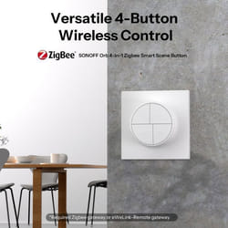 SONOFF Orb 4-en-1 Fusion Series SNZB-01M Bouton Zigbee Scène à une touche Télécommande double protocole Zigbee et eWeLink