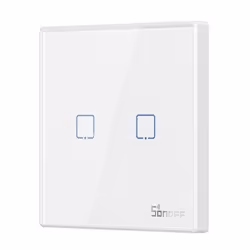 Sonoff T2EU2C-RF, Blanc, Plastique, Montage au mur, 0.433 GHz, 86 mm, 9 mm