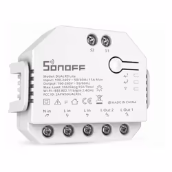Contrôlez confortablement l'éclairage ou les stores automatiques conwith le Sonoff Dual R3 Lite smart switch. Il offre un con ...