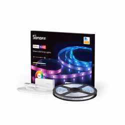 Sonoff L3-5M-P, Ruban lumineux universel, Intérieur &amp; extérieur, Ambiance, Orientation, Ruban adhésif, Blanc, Polycarbona ...