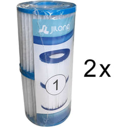 Lot de 2 cartouches de filtration pour piscine Jilong 106mm x H136mm