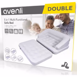 Matelas Sofa Bed Gonflable Multifonction 5 en 1 - JILONG - Gris - Intérieur et extérieur