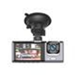 Dashcam 3 Caméras Embarquée pour Voiture avec Microphone et Haut-parleur Partel Noir