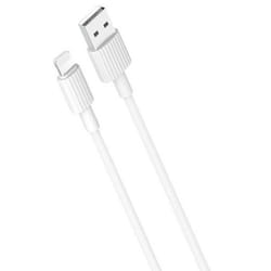 XO NB156 TPE durable universel USB-C vers Lightning PD Data & Câble chargeur rapide 24A 1m blanc