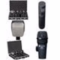 Set de 8 micros-Batterie 3 pinces micro 3 bonnettes cigare 4 clamps pour fut 1 x DRM-KD 4 x DRM-C