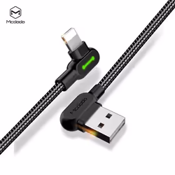 Câble Lightning Coudé 90  Mcdodo [CA-4673] [1.8M Synchronisation et Charge] Câble pour iPhone X iPhone 8/7 iPhone 8 Plus/7 Pl ...