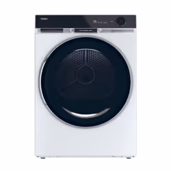 Haier HD90-A3Q397U1, Pose libre, Charge avant, Pompe à chaleur, Blanc, Rotatif, Droite