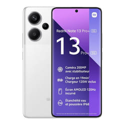 Xiaomi Redmi Note 13 Pro+ 5G Blanc 8 GO + 256 GO