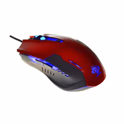 E-blue Auroza G, Droitier, Optique, USB Type-A, 3000 DPI, Noir, Rouge