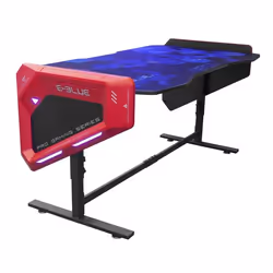 E-blue EGT003, Droit, Forme rectangulaire, Jouer, Noir, Noir, Bleu, Rouge, 700 - 892 mm