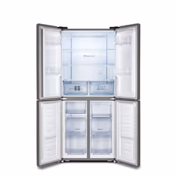 Hisense RQ515N4AC2 frigo américain Pose libre 427 L E Métallique, Argent