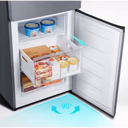 Hisense RB440N4ACD réfrigérateur-congélateur Pose libre 434 L D Acier inoxydable - Vue supplémentaire 6