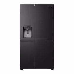 Hisense RS818N4TFE, Pose libre, Américain, Noir, Tactile, LED, Sur la porte