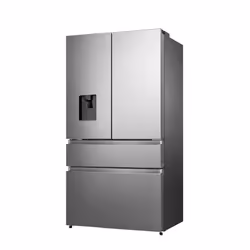 Hisense RF749N4SWSE, Pose libre, Porte française, Acier inoxydable, LED, Tactile, LED