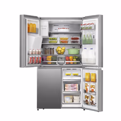 Hisense RQ760N4SASE frigo américain Pose libre 584 L E Acier inoxydable - Vue supplémentaire 5