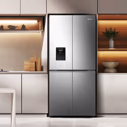 Hisense RQ5P470SMIE, 482 L, No Frost (réfrigérateur), 8 kg/24h, E, Nouvelle zone compartiment, Argent, Acier inoxydable