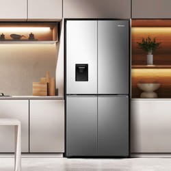 Hisense RQ5P470SMIE réfrigérateur-congélateur 482 L E Argent, Acier inoxydable