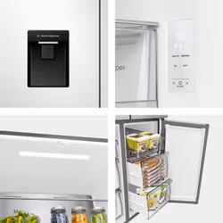 Hisense RQ5P470SMIE réfrigérateur-congélateur 482 L E Argent, Acier inoxydable