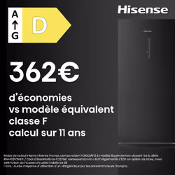 Hisense FCN331AFD réfrigérateur-congélateur Pose libre 336 L D Noir - Vue supplémentaire 7