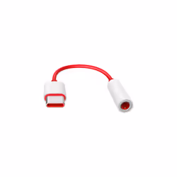 OnePlus TC01W câble de téléphone portable Rouge 0,09 m USB C 3,5mm