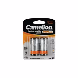 tension nom.: 1.2V capacité typ.: 3500mAh IEC: R14 autres: C, Baby, 5514 dimensions: à 26 x 50.5mm emballage: 2 piles par bli ...