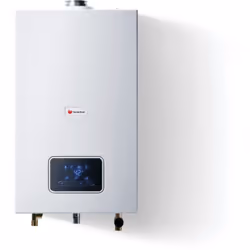 Chauffe-bain Opalia F15 - Saunier Duval - Gaz naturel - 580x350x181mm Le chauffe-bain à gaz Opalia F Bas-NOx permet la produc ...