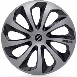 Enjoliveur Sparco Sicilia CS5 Noir Argenté 14" (4 uds)