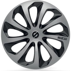 Enjoliveur Sparco Sicilia CS5 Noir Argenté 14" (4 uds)