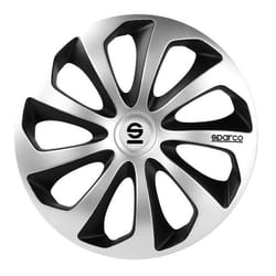 Enjoliveur Sparco Sicilia CS5 Noir Argenté 15" (4 uds)