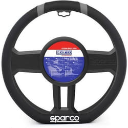 SPARCO  Couvre-volant -  Pour volant de type méplat - Méplat et liseré gris
