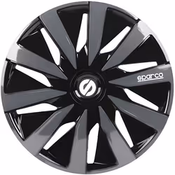 Enjoliveur Sparco Lazio Noir/Gris 15" (4 uds)