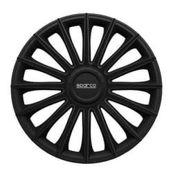 SPARCO Lot de 4 Enjoliveurs Treviso 15 - Noir
