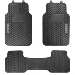 Sparco - 4 Tapis De Sol Pvc Noir