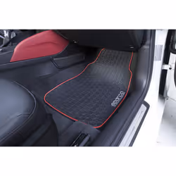 Set de tapis de voitures Sparco F500 Universel Noir/Rouge (3 pcs)