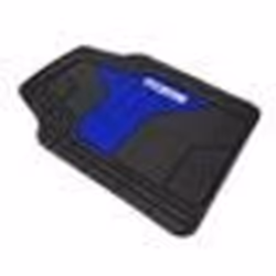 Tapis de sol - SPARCO - Jeu de 4 - PVC - Caoutchouc - Universel - Gris/Bleu