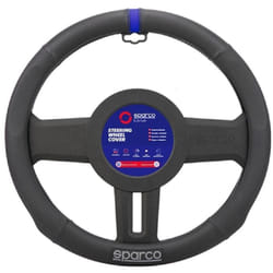 Sparco - Couvre Volant Noir Avec Lisere Bleu