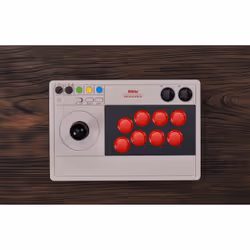 8Bitdo Arcade Stick Gris Bluetooth/USB Joystick Analogique/Numérique Nintendo Switch, Nintendo Switch Lite, PC