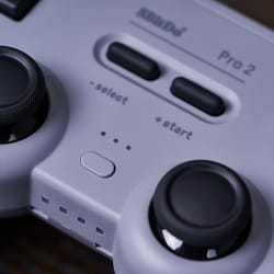8Bitdo Pro 2 Gris Bluetooth/USB Manette de jeu Analogique/Numérique Nintendo Switch, Nintendo Switch Lite, PC, iOS