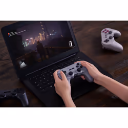 8Bitdo Pro 2 Gris Bluetooth/USB Manette de jeu Analogique/Numérique Nintendo Switch, Nintendo Switch Lite, PC, iOS