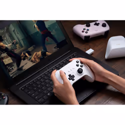 8Bitdo RET00315 accessoire de jeux vidéo Blanc Bluetooth Joystick Numérique Android, PC - Vue supplémentaire 5