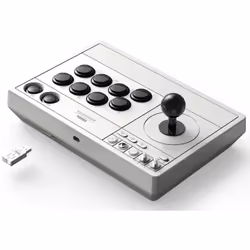8Bitdo Arcade Stick Noir, Blanc RF/USB Joystick Analogique/Numérique PC, Xbox One, Xbox One S, Xbox One X, Xbox Series S, Xbox Series X
