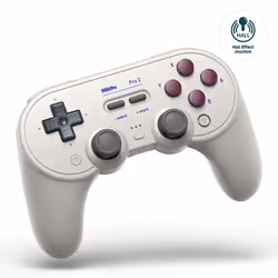 8Bitdo Pro 2 Hall Effect Blanc USB Manette de jeu Analogique/Numérique Android, Nintendo Switch