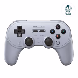 8Bitdo Pro 2 Hall Effect Gris USB Manette de jeu Analogique/Numérique Android, Nintendo Switch