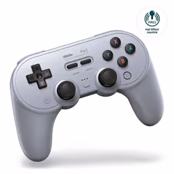 8Bitdo Pro 2 Hall Effect Gris USB Manette de jeu Analogique/Numérique Android, Nintendo Switch